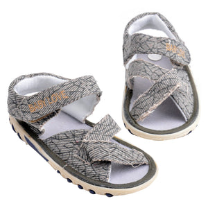 Summer Kids Rubber Sandals Baby Boys Anti Slip Flat Shoes Infant Casual Canvas Beach Shoes Light coffee
