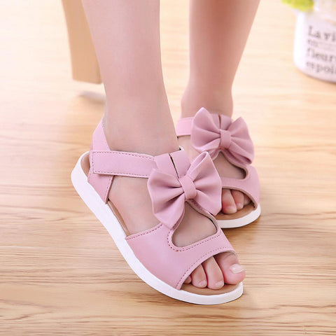 Kids Children girls Sandals Shoes Summer Fashion Bowknot Girls Flat Princess Shoes children's girls shoes drop shipping