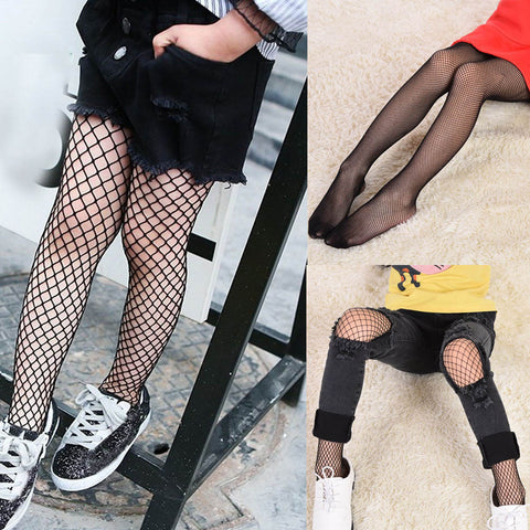 Newest Kids Girl Tights 2017 Children Baby Girl Mesh Fishnet Pantyhose Black Stockings Net Pattern Toddler Tights Stockings