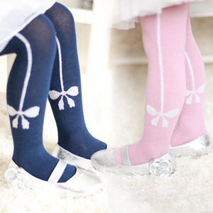 Toddler Girls Bowknot Ruffle Cotton Tights Stockings Baby Pantyhose Bottoms Tights For Kids Children Girls