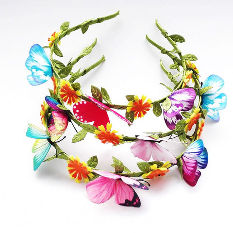 Girls Hair Accessories Baby Headbands 2017 New Kids Headwear Imitation Butterfly Lovely Baby Girls Hair Band