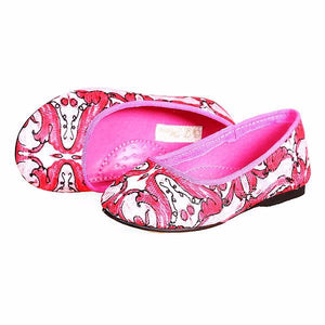 Girls Shoes Majolica Print Baby Girl Shoes Princess 2017 Brand Designer Children Shoes Girls Flat with Kids Shoes 3Colors