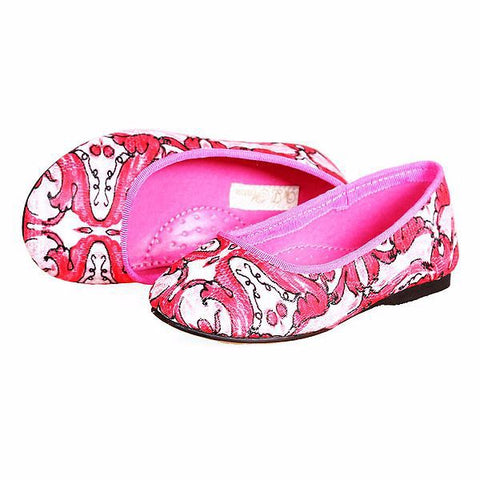 Girls Shoes Majolica Print Baby Girl Shoes Princess 2017 Brand Designer Children Shoes Girls Flat with Kids Shoes 3Colors