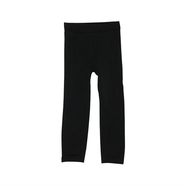 Girls Winter Warm Velvet Lined Tights Trousers Kids Elastic Thick Leggings Ninth Pants
