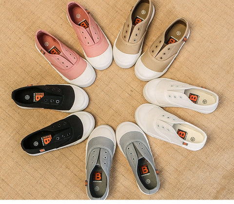 Spring and autumn children shoes socks shoes lazy slip-resistant midfoot casual child canvas shoes