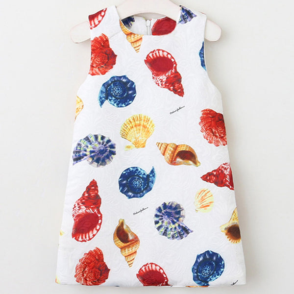 Bear Leader Girls Dresses 2018 New Brand Princess Girl Clothing Pattern Printing Sleeveless Baby Girls Party Dress For 3-8 Years