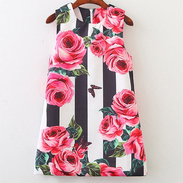 Bear Leader Girls Dresses 2018 New Brand Princess Girl Clothing Pattern Printing Sleeveless Baby Girls Party Dress For 3-8 Years