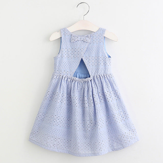Bear Leader Girls Dresses 2018 New Summer Brand Kids Princess Dress Cute Embroidery Bow Design  for Girls 1-6Y Children Clothes