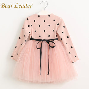 Bear Leader Girls Dress 2018 Casual Girls Dress Children Clothing Ball Gown Dot Print Kids Clothes Girls Dresses Princess Dress