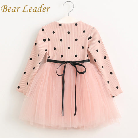 Bear Leader Girls Dress 2018 Casual Girls Dress Children Clothing Ball Gown Dot Print Kids Clothes Girls Dresses Princess Dress