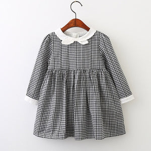 Bear Leader Girls Dress 2018 New Spring Brand Girls Clothes England Style Printing Bow Design Baby Yellow Girls Dress For 3-7Y