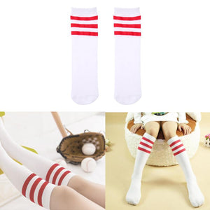 Baby Girl Stockings Kids Football Cotton Stripes School Baby High Hnee Stockings for Kids Girls