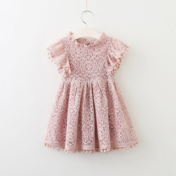 Bear Leader Girls Dress 2018 New Summer Brand Girls Clothes Lace Petal Sleeve Design Baby Girls Dress Party Dress For 3-7 Years