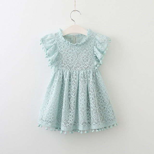 Bear Leader Girls Dress 2018 New Summer Brand Girls Clothes Lace Petal Sleeve Design Baby Girls Dress Party Dress For 3-7 Years