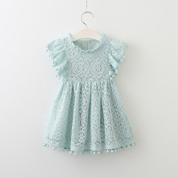 Bear Leader Girls Dress 2018 New Summer Brand Girls Clothes Lace Petal Sleeve Design Baby Girls Dress Party Dress For 3-7 Years