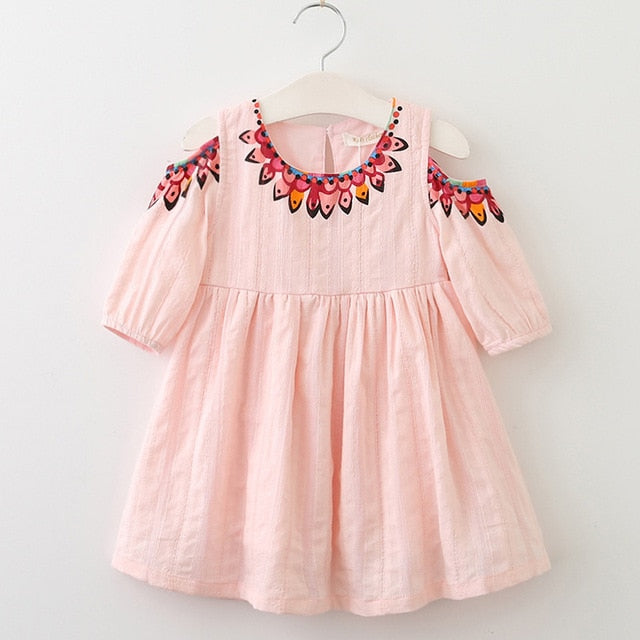 Bear Leader Girls Dress 2018 New Brand Summer Style Dew Shoulder Design Princess Dress Children Clothing Girls Dress For 3-7Y
