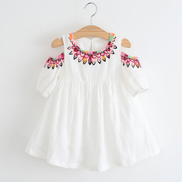 Bear Leader Girls Dress 2018 New Brand Summer Style Dew Shoulder Design Princess Dress Children Clothing Girls Dress For 3-7Y