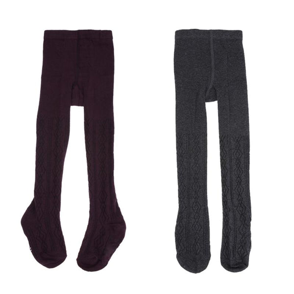 Spring Autumn Baby Girls Leggings Vintage Lines Jacquard Cotton Kids Girls Pantyhose Baby Stockings