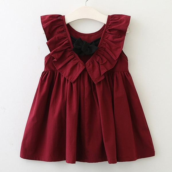 Bear Leader Girls Dresses 2018 New Summer Brand Kids Princess Dress Cute Embroidery Bow Design  for Girls 1-6Y Children Clothes