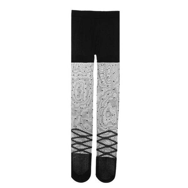 Summer Kids Girls Thin Tights Pantyhose Children Patchwork Dot Dancing Ballet Anti-Mosquito Stockings Girl Tight Clothing