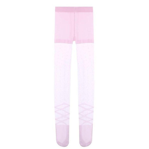 Summer Kids Girls Thin Tights Pantyhose Children Patchwork Dot Dancing Ballet Anti-Mosquito Stockings Girl Tight Clothing