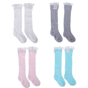 2017 Winter Warm Baby Girls Tights Pantyhose Children Girls Cotton Lace Button Warmer Stockings Infant Girl Leg Warmer for 3-10Y