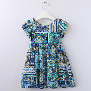 Bear Leader Girls Dresses 2018 New European And American Style Girls Printed Pattern Sleeveless Dress For 3-8Y Baby Dresses
