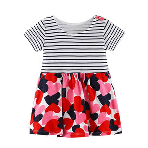 Bear Leader Girls Dress 2018 New Summer Style Baby Girls Dresses Sleeveless Lace Cartoon Cat Printing for Princess Dress 18M-6Ys