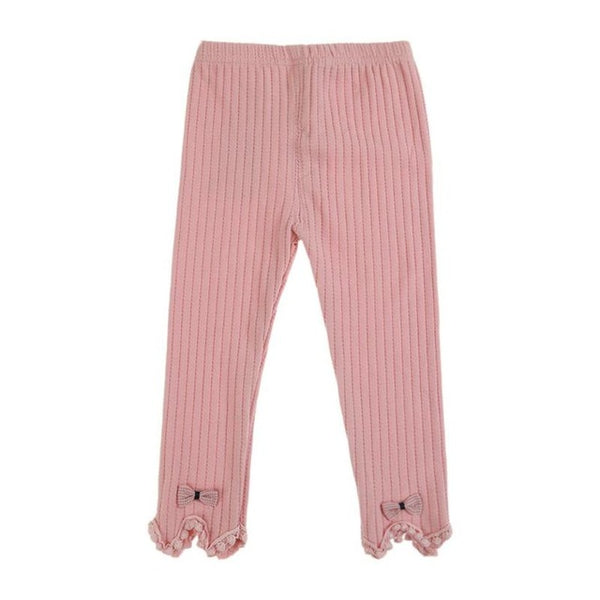 Kids Girls Cute Fashion Knitting Leggings Baby Girls Spring Autumn Cotton Solid Color Warm Pants Long Tight Pants