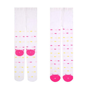 Princess Girl Tights Stockings Baby Tights Kids Girls Tights Velvet Cute Cat Printed Elastic Pantyhose Baby Stockings Gift