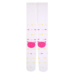 Princess Girl Tights Stockings Baby Tights Kids Girls Tights Velvet Cute Cat Printed Elastic Pantyhose Baby Stockings Gift