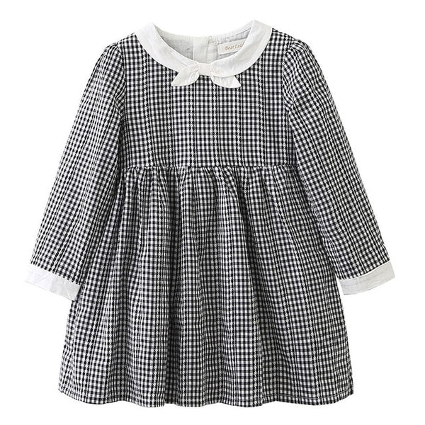 Bear Leader Girls Dress 2018 Brand Printing Princess Dress Autumn Style Long Sleeve Flowers Printing Design for Children Clothes
