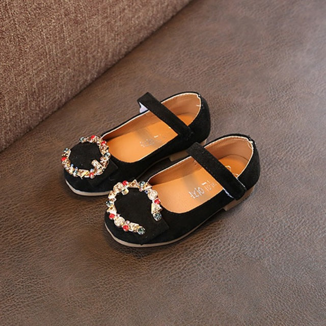 Children Shoes Girls PU Leather Princess Shoes Spring Autumn Baby Girls Sneakers Kids Dress Shoes