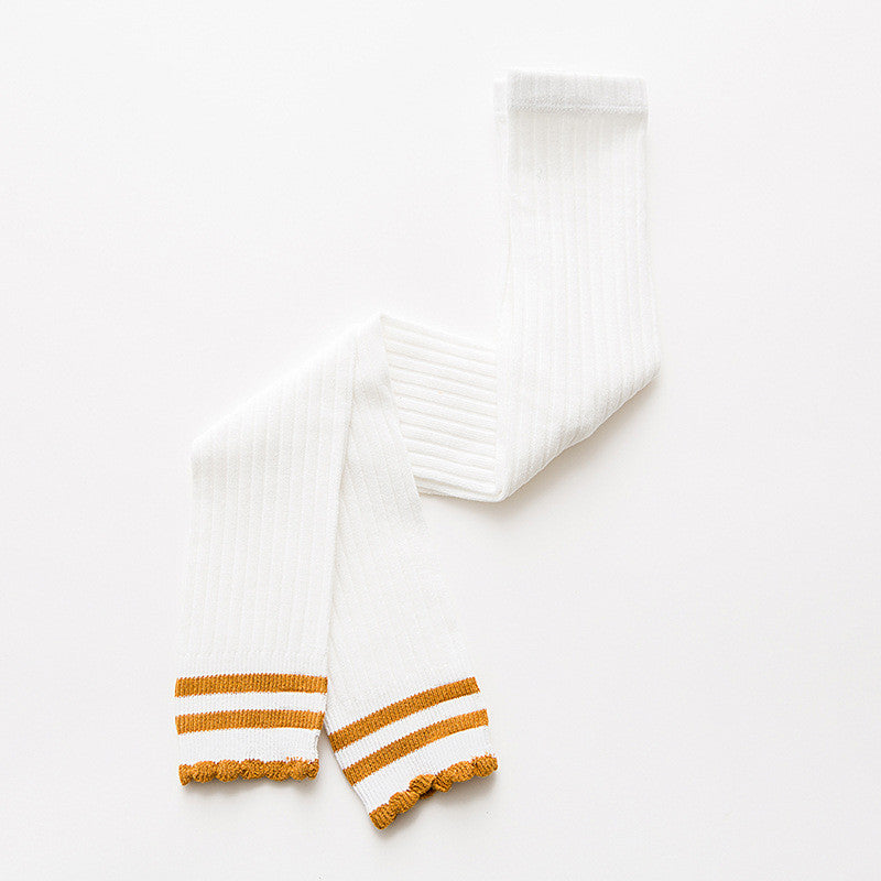 Baby little Girls Cable Knit Cotton Tights Leggings Stocking Pants 3 Pack