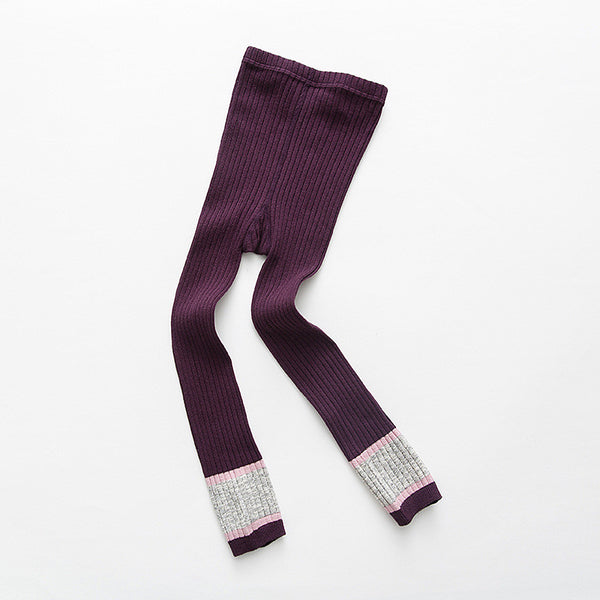 Baby Kid Girls Autumn Winter Tights Cable Knit Tights Leggings Stocking Pants