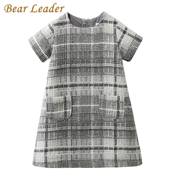Bear Leader Girls Dress 2018 New Autumn Brand Girls Clothes Sleeveless Rabbit Ears With Fur Ball Accessories Children Clothing