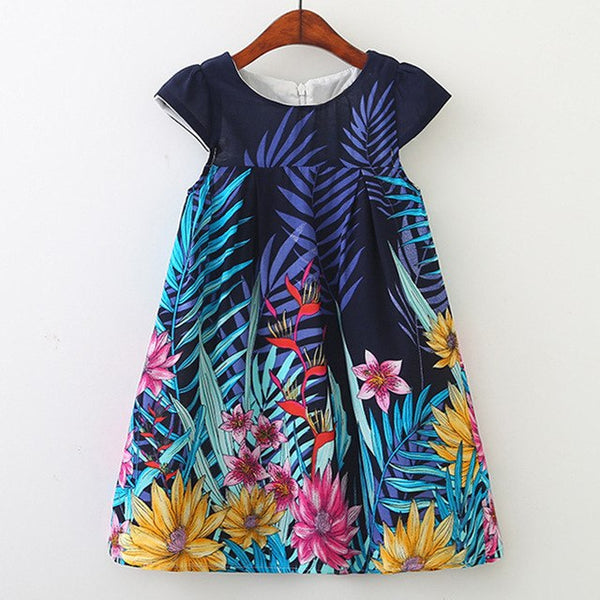 Bear Leader Girls Dresses 2018 New Brand Spring Princess Dress Kids Clothes Graffiti Print Design for Baby Girls Clothes 3-8Y