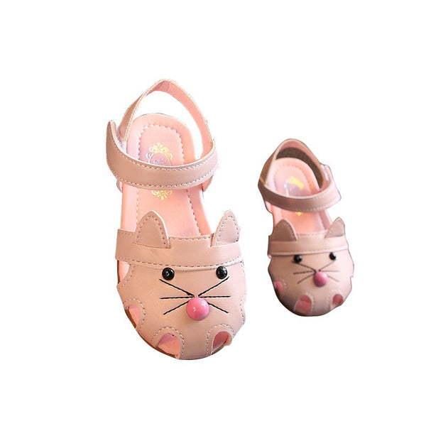 Baby Girl Sandals Summer Baby Shoes PU Cartoon Fashion  Baby Girl Sandals 12M-36M Shoes For Girls