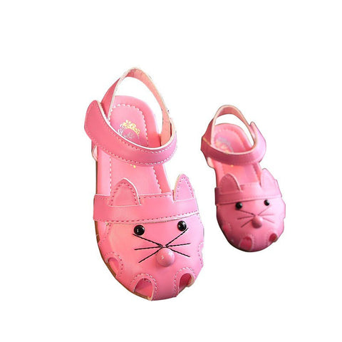 Baby Girl Sandals Summer Baby Shoes PU Cartoon Fashion  Baby Girl Sandals 12M-36M Shoes For Girls