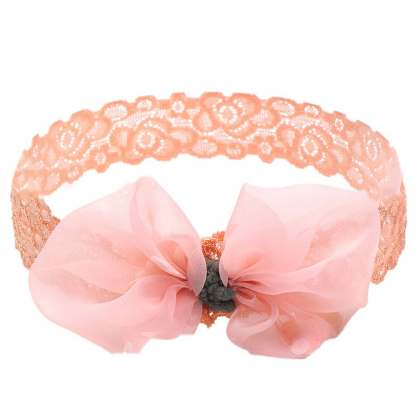 Baby Mesh Yarn Lace Flower Bow Headband Head-wear Fashion Girl Party Birthday Dress Wear Accessories
