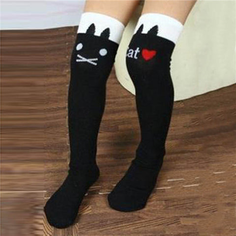 Toddlers Baby Kids Girls Knee High Socks School Cotton Tights Striped Stockings for Girls 1-8Y Collant Fille