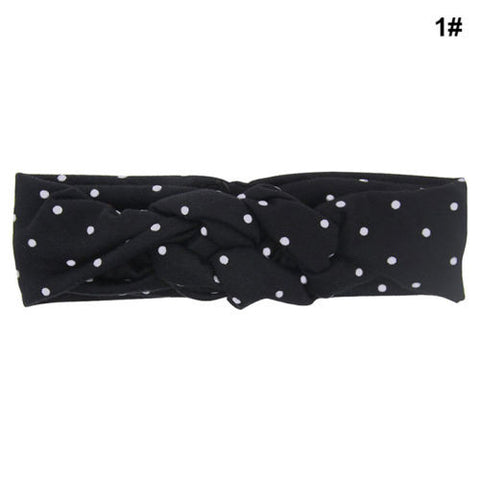 Kids Girls Baby Toddler Turban Knotted Headband Hair Band Accessories Headwear