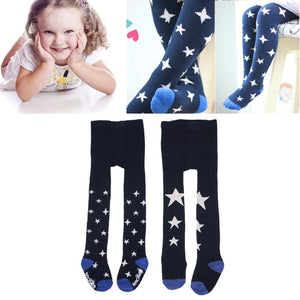 Spring Autumn Baby Girls Tights Cartoon Patchwork Children Girl Pantyhose Soft Kids Cotton Warm Tights