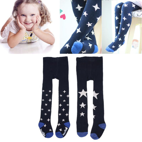 Spring Autumn Baby Girls Tights Cartoon Patchwork Children Girl Pantyhose Soft Kids Cotton Warm Tights