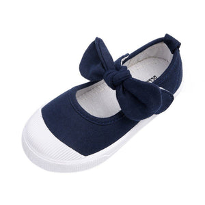 Baby Girl's Bow Casual Shoes Cotton Fashion Soft Comfortable Canvas Shoes For Baby To Walk